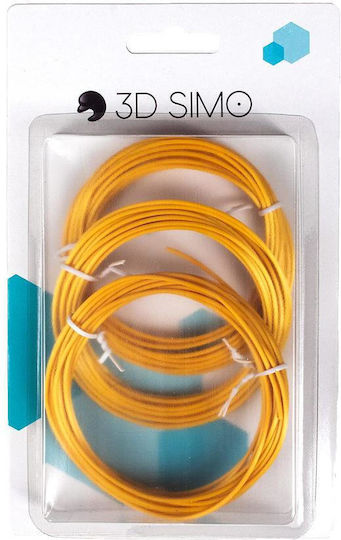 3DSimo 3D Printer Filament 1.75mm Χρυσό 1τμχ (Refill)