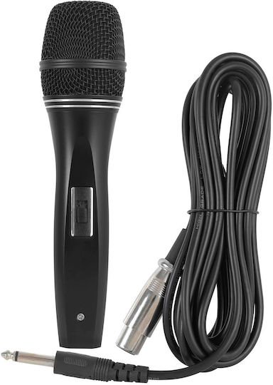 Fenton Boxă Karaoke Cu Microfon Cu Fir Și Efecte De Iluminare LIVE2102 Negru