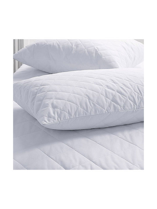 Astron Italy Quilted Pillow Protector Set White 50x70cm