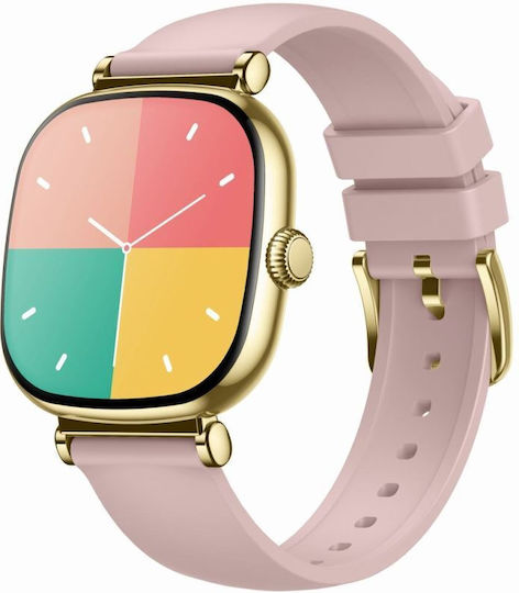 Gravity GT32-1 41mm Smartwatch with Heart Rate Monitor (Golden)
