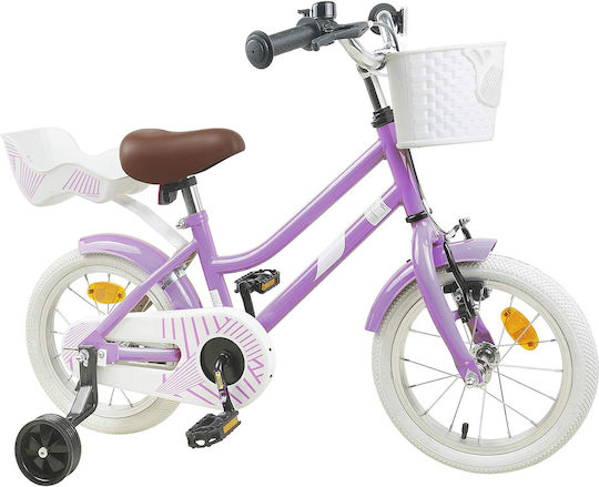 vidaXL 14" Παιδικό Ποδήλατo BMX Μωβ