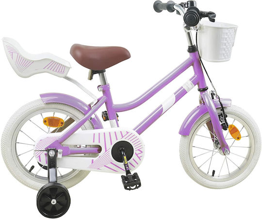 vidaXL 14" Παιδικό Ποδήλατo BMX Μωβ