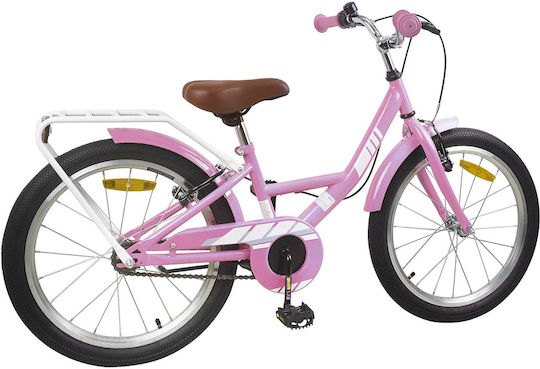 vidaXL 20" City Kids' Bicycle Pink