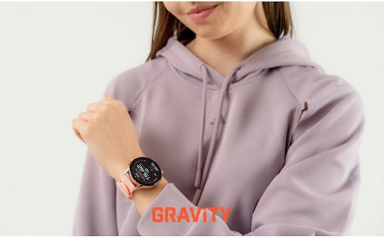 Gravity 45mm Smartwatch with Heart Rate Monitor (Rose Gold)