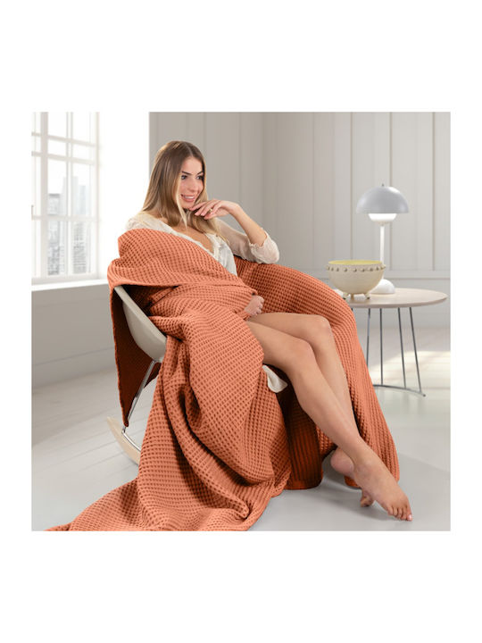 Guy Laroche Eternity Decke Piqué Moné 160x240cm Terra