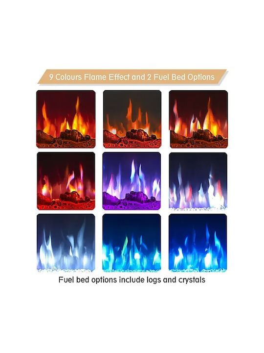 Pan100el Electric Fireplace 100cm