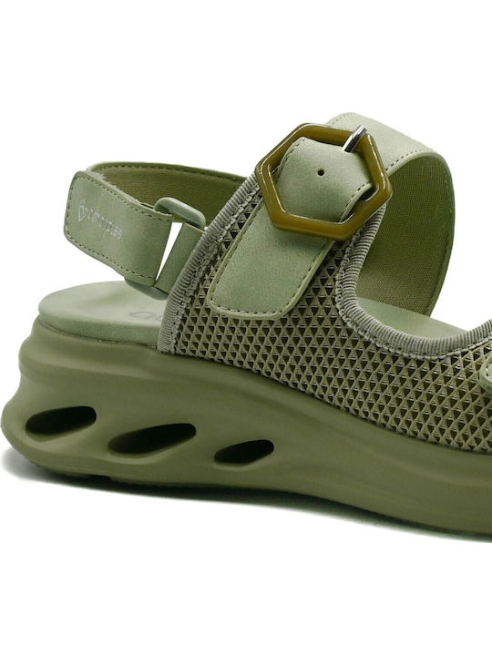 Women's Anatomic Flatform Sandals Green