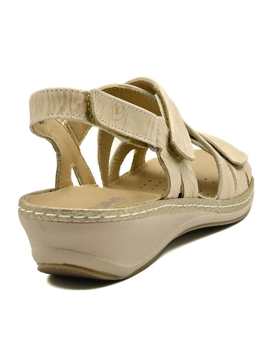 Leather Women's Anatomic Beige Sandals