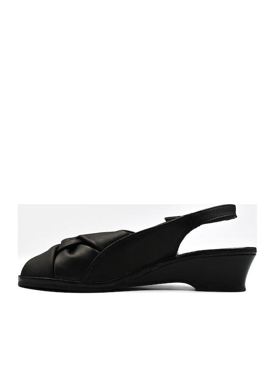 Leather Women's Anatomic Black Sandals