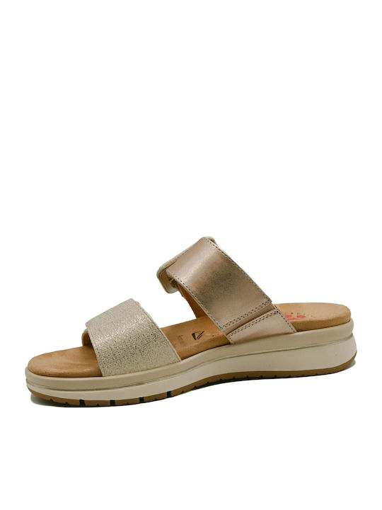 Anatomic Summer Women's Platform Slippers In Gold Style