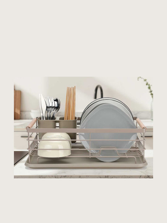 Elitehoff Metallisches Beiges Spülbeckenablauf 43x32x14cm