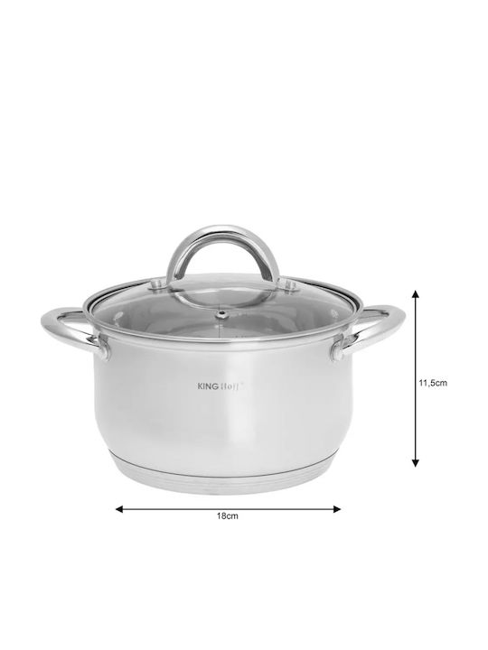 KING Hoff Stainless Steel Cookware Set 4pcs