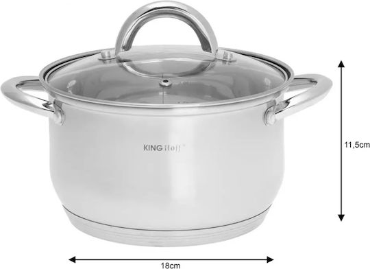 KING Hoff Stainless Steel Cookware Set 4pcs
