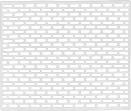 Sink Mat Rubber White 33 X 28 Cm Perforated Non-slip Orion