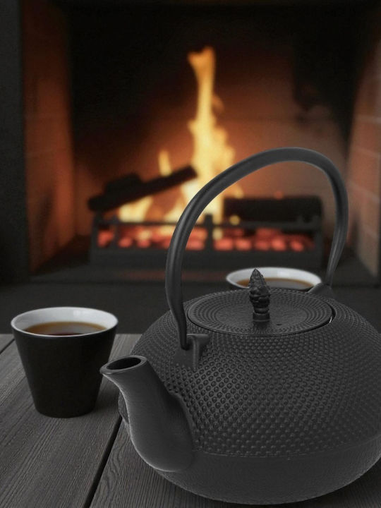 Cast Iron Teapot 850ml Filter Warmer 2489