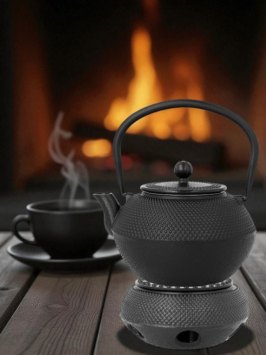 Cast Iron Teapot 850ml Filter Warmer 2489