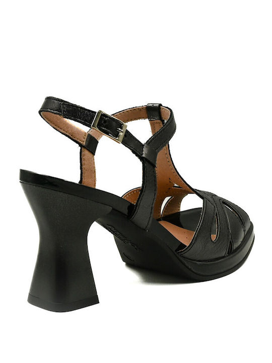 Damen Sandalen Aus Leder Anatomisch Schwarz