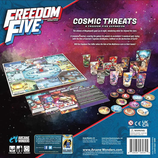 Επέκταση Παιχνιδιού Freedom Five Cosmic Threats για 1-5 Παίκτες 14+ Ετών AWGDTE15FFCT Arcane Wonders