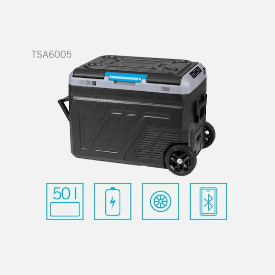 Teesa Φορητό Ψυγείο 50lt 100-240V / 12V / 24V Μαύρο