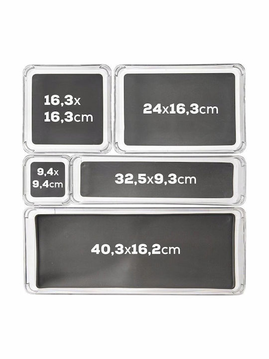 Orion Aufbewahrungskorb Grau 16 x 16 x 4,5 cm Orion Rutschfest