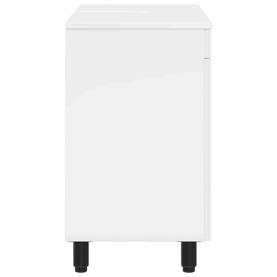 vidaXL Unitate De Mobilier Pentru Baie Fără Chiuvetă L60xA35xÎ60cm Albă