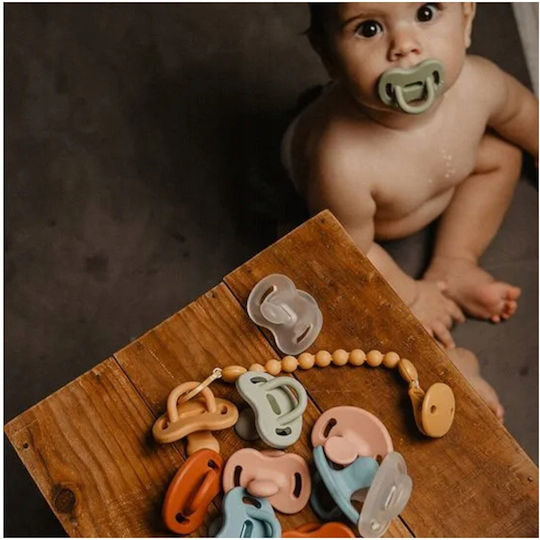 Canpol Babies Ορθοδοντική Πιπίλα Σιλικόνης Μπεζ για 6-18 μηνών