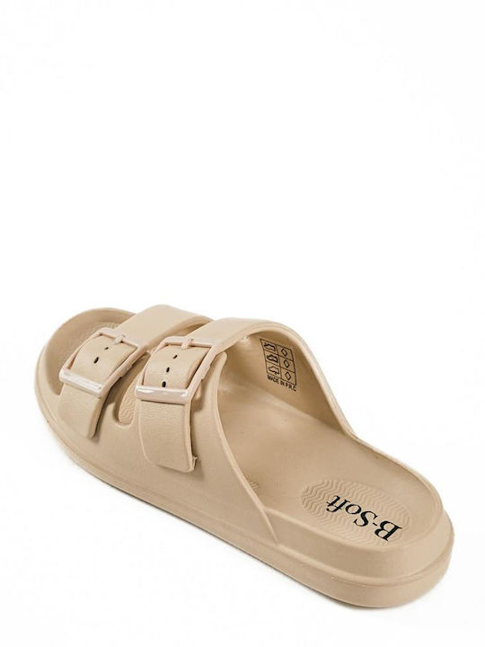 Flip Flops in Beige Colour