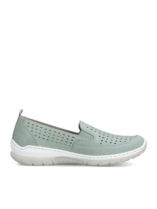 Анатомични Дамски Slip-On Кожени Зелени