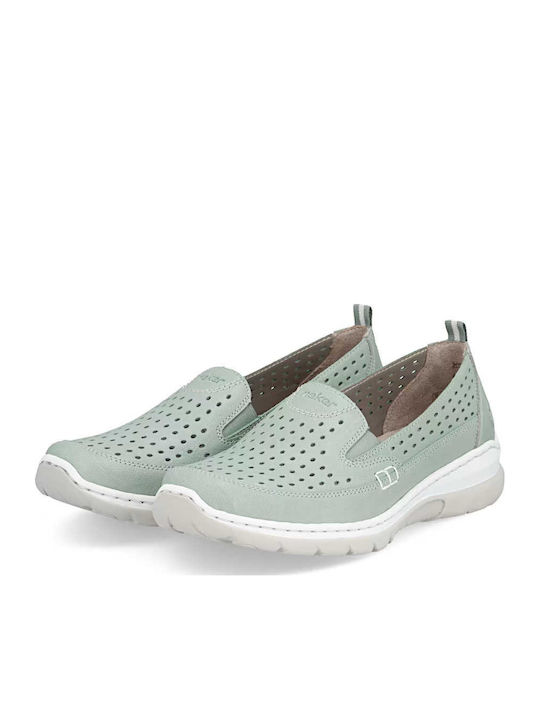 Анатомични Дамски Slip-On Кожени Зелени