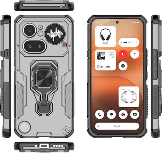 Titanium Back Cover Plastic Gray Nothing Phone (4a) Pro