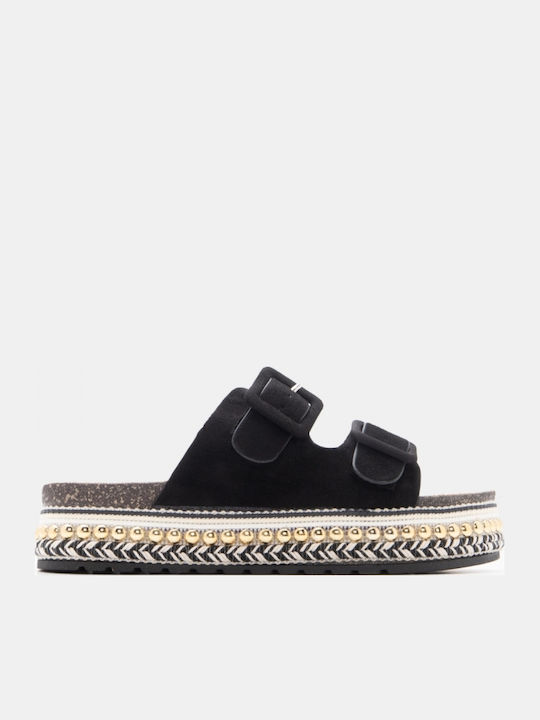 Дамски Сандали Flatforms Черни