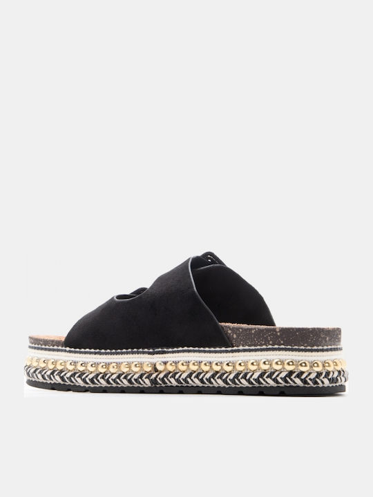 Дамски Сандали Flatforms Черни