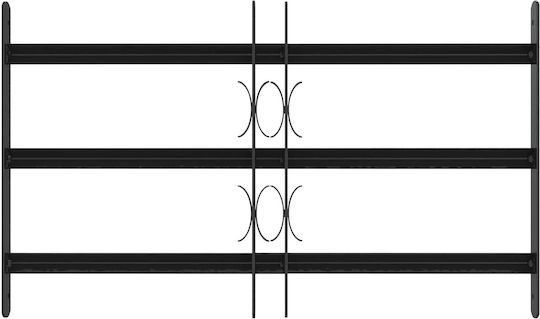 Plasă de Securitate pentru Ferestre 3 Pachete 3 Bucăți 43-74 cm 42031285 Negru