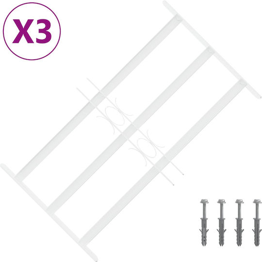Панел Защитна Мрежа За Прозорци 3 Комплекта 3 Бр 43-74 См 42031303 Бял