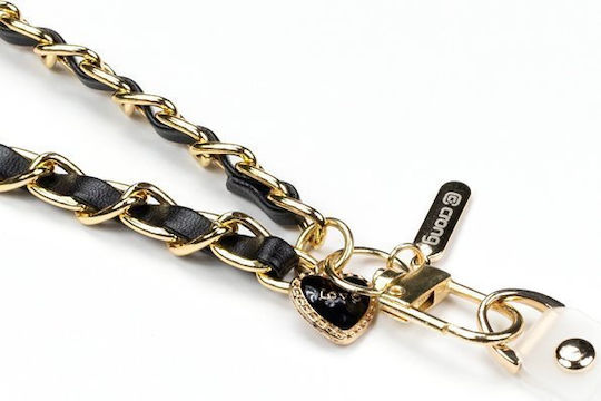 Crong Phone Charm Lanyard Phone Pendant Black Twist Crgphch16