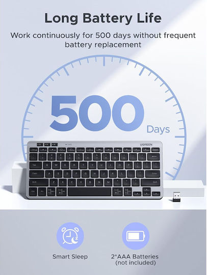 Ugreen K551 Wireless Bluetooth Keyboard Only English US