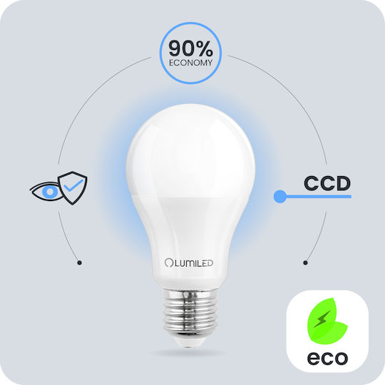 Lumiled LED Bulb 13W For E27 Socket And A60 Shape Warm White 1521lm
