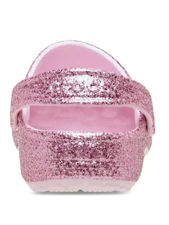 Glitter Kids Anatomic Beach Clogs Pink