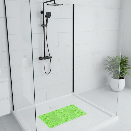Alista Home Antiderapant Cada De Baie Cu Ventuze Verde 37x68cm