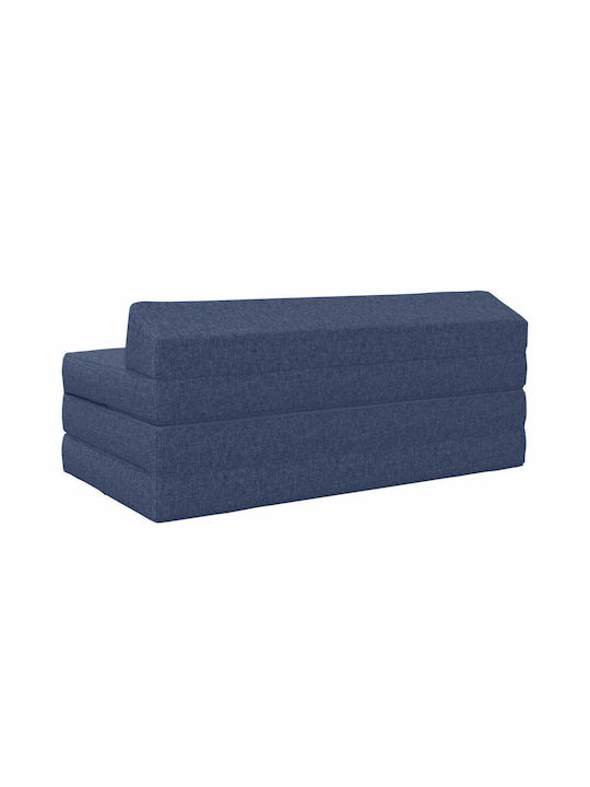 Two-Seater Couch Bed Blue 120x60x49cm