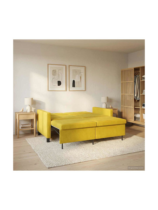 Doppelsitzer Sofa Bett Gelb 154x94.5x80.5cm