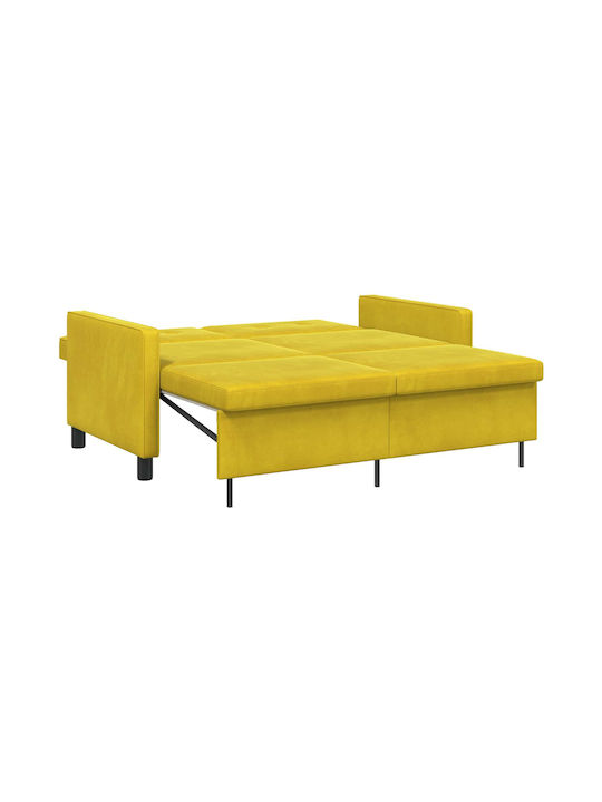 Doppelsitzer Sofa Bett Gelb 154x94.5x80.5cm