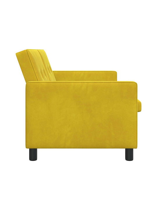 Doppelsitzer Sofa Bett Gelb 154x94.5x80.5cm