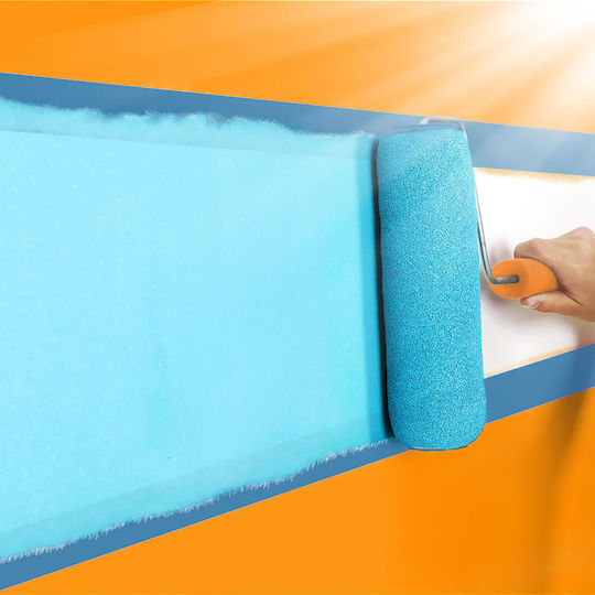 Bandă Adezivă De Hârtie Albastră Pentru Vopsit 50 M X 36 Mm Rezistentă La UV 14 Zile Interior Exterior