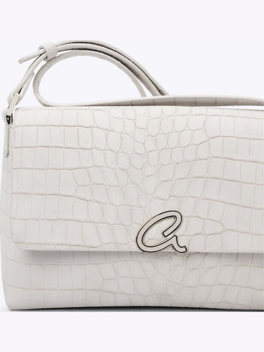 Women's Croco Chalk Flap Bag
