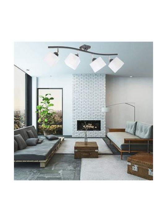 Light Home Σποτ με 4 Φώτα σε Λευκό Χρώμα