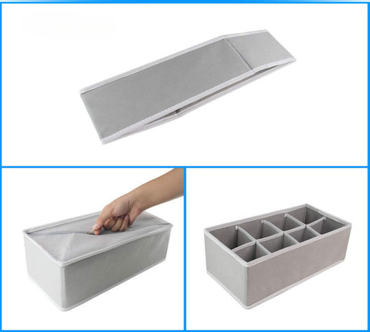 More&Deco Organizer Συρταριών για Εσώρουχα / Ρούχα σε Μπεζ Χρώμα 4τμχ
