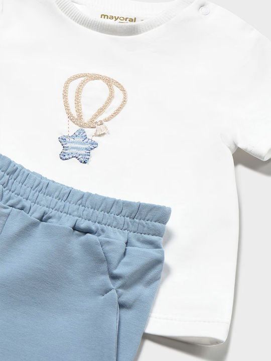 Kids Sweatpants Set Light Blue 3 Pieces