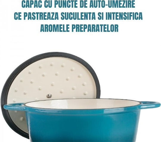 Lacor Cratiță Olandeză Ovală din Fontă 3.5l