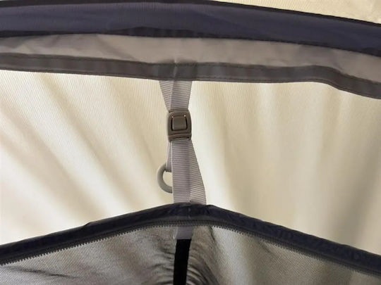 Robens Chaser 2 LW Σκηνή Camping Τούνελ Ορειβασίας Λευκή με Διπλό Πανί 3 Εποχών για 2 Άτομα Αδιάβροχη 2000mm 225x165x95εκ.